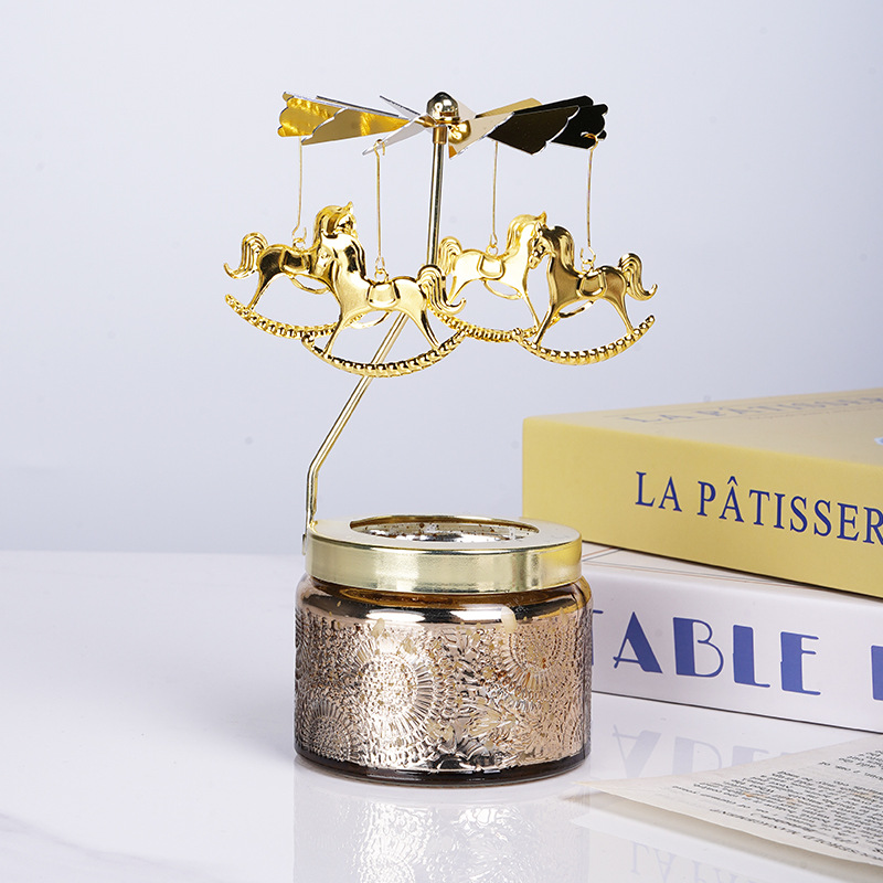 春の植栽回転式キャンドルホルダー飾り室内アロマキャンドル誕生 - Candle Souvenir のレビューと価格