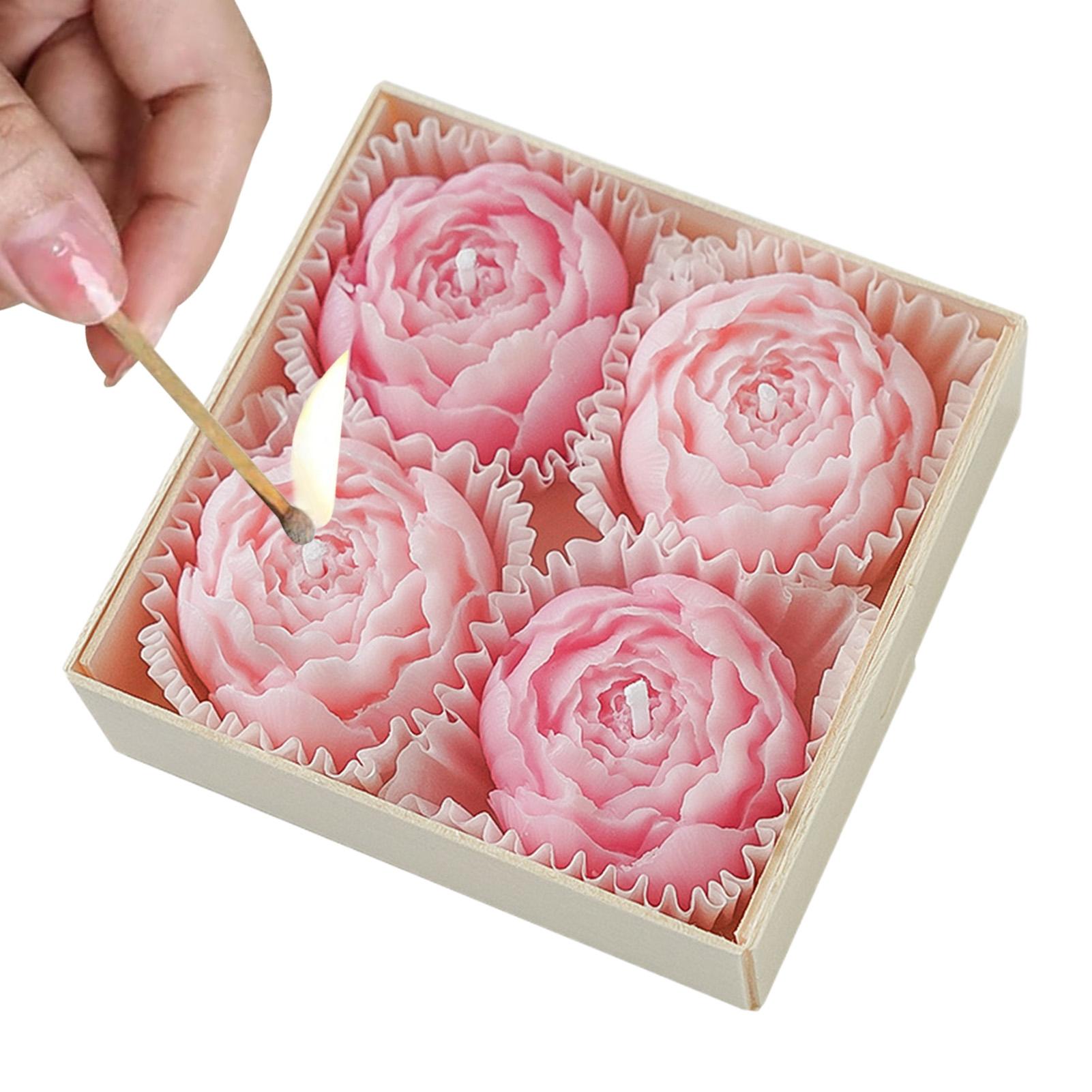 大豆ワックスキャンドル クリエイティブな花の形 アロマセラピ - Candle Souvenir のレビューと価格