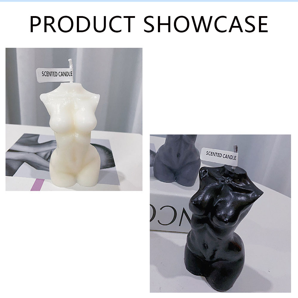 女性トルソー体型の香り付きキャンドル、家の装飾用 – 芸術的 - Candle Souvenir のレビューと価格