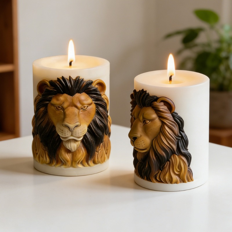 動物ライオンキャンドルモールドシリコンキャンドルモールド高級 - Candle Supplies Luxury のレビューと価格