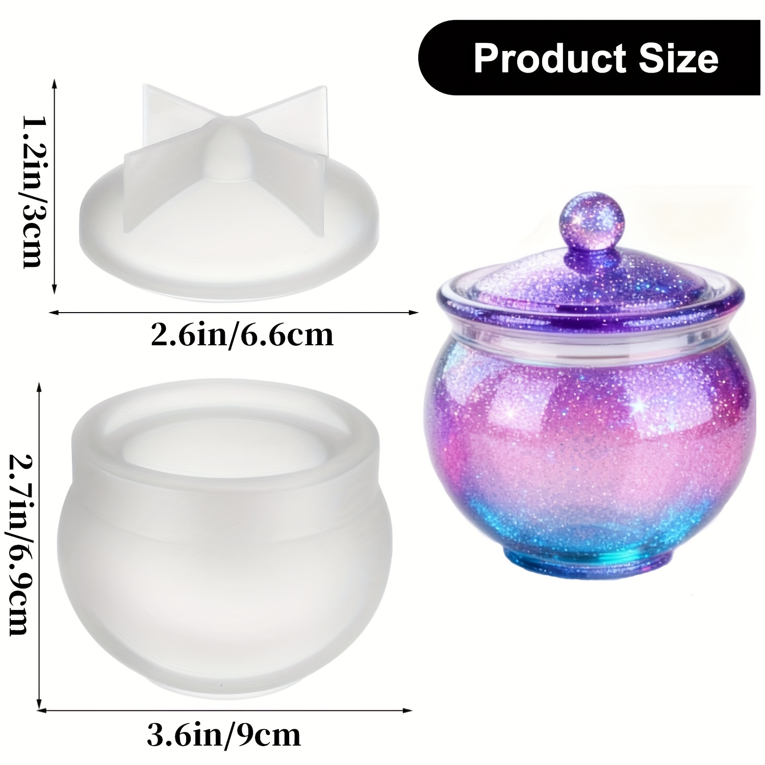 蓋付きの丸い樹脂製缶型1セット、DIYジュエリー収納ボックス - Candle Souvenir のレビューと価格